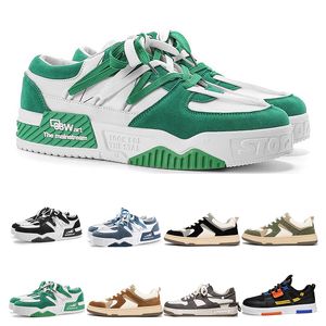 Gai Gai Canvas Chaussures Breathable Mens Womens grande taille mode respirant confortable Bule Green Casual Mens Trainers Sneakers Sports A56 Gai