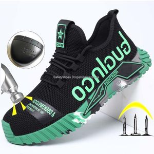 GAI GAI Vestido Hombres Zapatos de punta de acero para hombres Zapatillas a prueba de pinchazos Calzado protector masculino Botas de seguridad para hombre de trabajo 230724