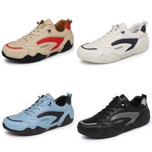 GAI GAI GAI 2024 Casual Schoenen PU Mat Leer Mannen Zwart Bruin Wit Blauw Rood Mode Schoenen Trainers Sneakers ademend