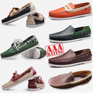 GAI GAI GAI 2024 Designer Schoenen Topkwaliteit Designer Heren Loafers Instapper Echt Leer Heren Kleding Schoenen Zwart Bruin Mocassin Zachte Bodem Rijden Schoen