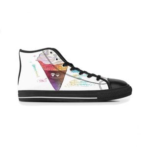 GAI GAI GAI DIY aangepaste schoenen Klassiek canvas Hoog uitgesneden skateboard Casual Triple Black Accepteer maatwerk UV-printen Heren Dames Sport Sneakers Waterdicht Outdoor