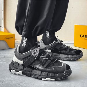 GAI GAI GAI Zapatos de vestir Zapatillas de deporte de malla transpirable para hombres Plataforma Casual Hombre Cómodo Deporte Zapatillas de deporte de moda para hombre vulcanizado 230225