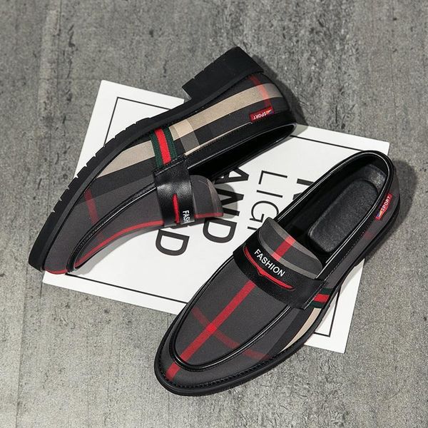 GAI GAI GAI robe élégante hommes chaussures en cuir italien mocassins hommes mode hippie formelle pour baskets noires décontracté hommes hommes 230718