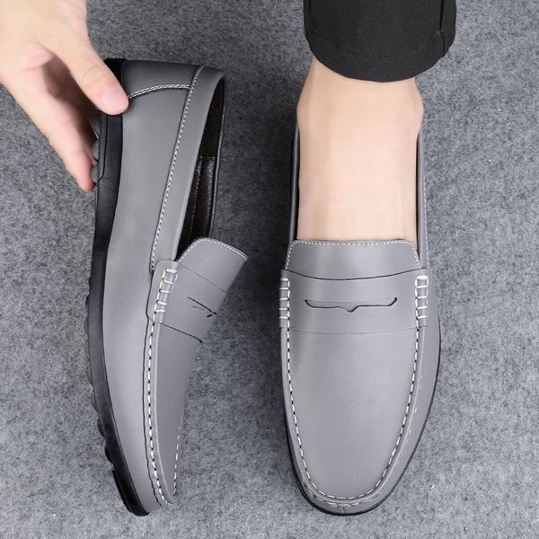 GAI GAI GAI hommes décontracté en cuir mode homme mocassins doux respirant conduite confortable paresseux appartements confortables bateau chaussures mocassins 240109