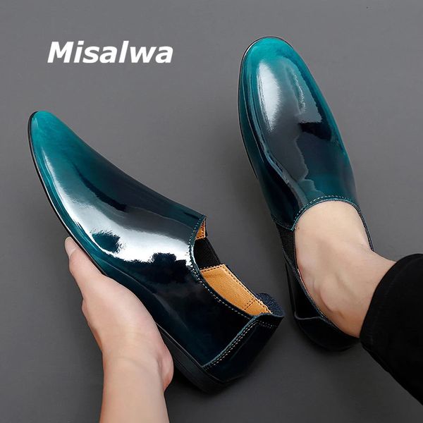 GAI GAI GAI Misalwa en cuir verni chaussure formelle mode chaussures plates brillantes été chaussures habillées italiennes hommes mocassins petite taille 231208