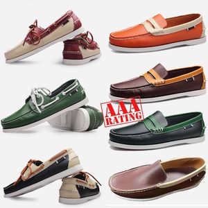 GAI GAI GAI Nuevos zapatos de diseñador Marcas Top Moda de cuero Hombres Mocasines de vestir de negocios Zapatillas de deporte negras puntiagudas Oxford Transpirable Zapato de boda formal Tamaño 38-45