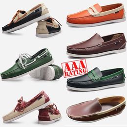 GAI GAI GAI Nieuwe Designer Schoenen Top Kwaliteit Designer Heren Loafers Instappers Echt Leer Heren Kleding Schoenen Zwart Bruin Mocassin Zachte Bodem Rijden Schoen 38-45