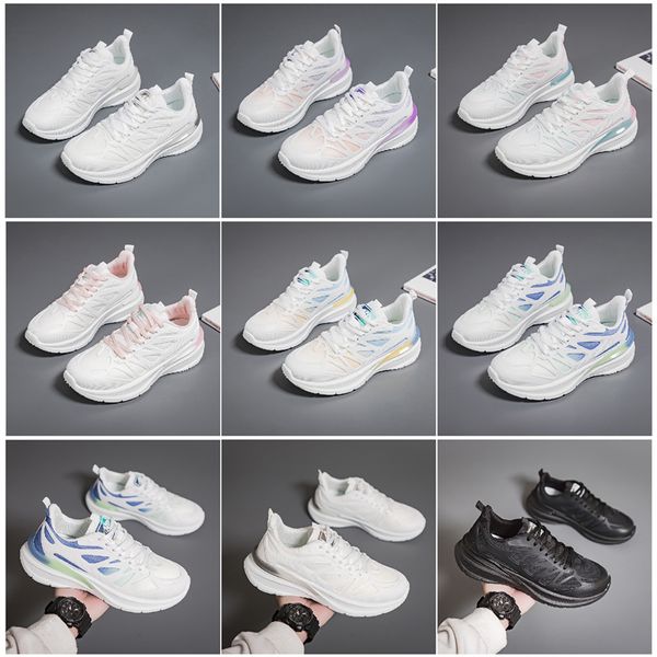 GAI GAI Nuevos zapatos para hombre y mujer, zapatos planos para correr y senderismo, suela blanda a la moda, blanco, negro, rosa, azul, cómodos deportes Z51GAI