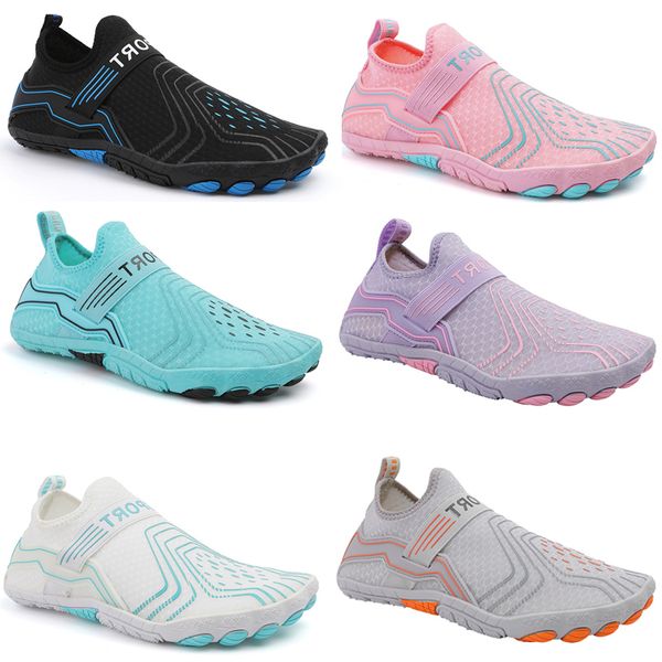 GAI GAI GAI Sandales Plage Chaussures d'eau Hommes Été Natation Rouge Orange Vert Bleu Rose Noir Violet Extérieur Homme Femmes Pantoufles Séchage Rapide Aqua Appartements Chaussette De Yoga