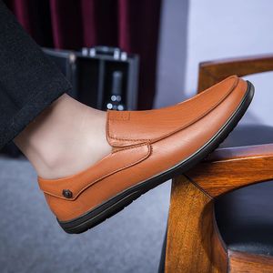 GAI GAI GAI Mocasines de estilo Vintage para hombre, mocasines de cuero genuino para hombre, calzado cómodo para conducir, zapatos informales para hombre 240109