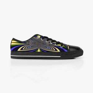 GAI GAI Hommes Chaussures Personnalisé Sneaker Peint À La Main Toile Femmes Mode Noir Or Coupe Basse Respirant Marche Jogging Femmes Formateurs