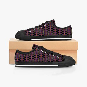 GAI GAI hommes chaussures baskets personnalisées peinture à la main toile femmes mode Orange bas respirant marche Jogging formateurs