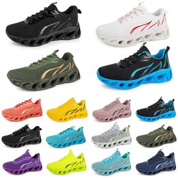 GAI GAI Hommes Femmes Chaussures de course Fashion Trainer Triple Noir Blanc Rouge Jaune Vert Bleu Pêche Sarcelle Violet Rose Fuchsia Respirant Baskets de sport Seventy One GAI