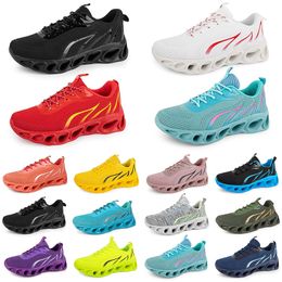 GAI GAI Hommes Femmes Chaussures de course Entraîneur de mode Triple Noir Blanc Rouge Jaune Vert Bleu Pêche Sarcelle Violet Rose Fuchsia Baskets de sport respirantes Six GAI