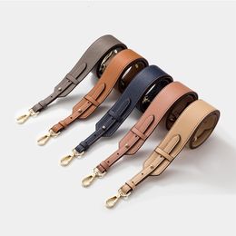 GAI GAI Onderdelen Hoogwaardige Koe Brede Tas Kruispatroon Verstelbare Cross-body Lederen Schouderriem Handtas Accessoires 230403