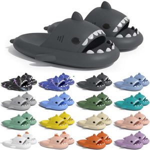 GAI GAI Populaire Livraison Gratuite Designer Shark Slides One Sandal Slipper pour GAI Sandales Pantoufle Mules Hommes Femmes Pantoufles Formateurs Tongs Sandles Color18