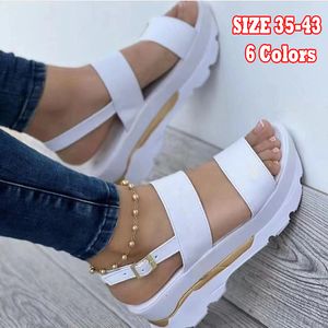 GAI GAI Sandalias sexys de moda de verano para mujer, calzado con cuña, sandalias ortopédicas para mujer, zapatos para mujer 230809