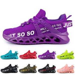 GAI hotsale hommes femmes chaussures de course formateur triple noir blancs rouges jaunes violets vert bleu orange rose clair respirant baskets de sports de plein air