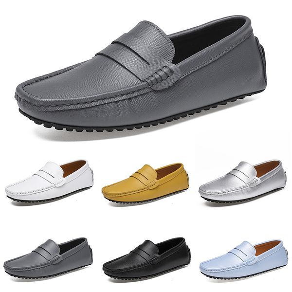 GAI zapatos casuales para hombre Color sólido negros blancos transpirables Platas topo dlives gris profundo azules amarillos jogging caminar bajo suave Multi zapatilla de deporte para hombre entrenador al aire libre