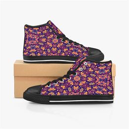 GAI hommes chaussures personnalisées concepteur toile femmes baskets peint à la main coloré mode chaussure mi formateurs 764