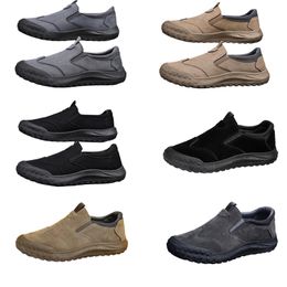 GAI Chaussures pour hommes, nouveau style de printemps, chaussures paresseuses d'un pied, chaussures de protection du travail confortables et respirantes, tendance pour hommes, semelles souples, chaussures de sport et de loisirs antidérapantes 41