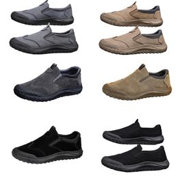 GAI Zapatos de hombre, nuevo estilo de primavera, zapatos perezosos de un pie, zapatos de protección laboral cómodos y transpirables, tendencia masculina, suelas blandas, calzado deportivo y de ocio hombre 43