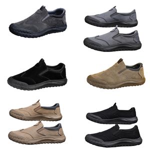 GAI Zapatos de hombre, nuevo estilo de primavera, zapatos perezosos de un pie, zapatos de protección laboral cómodos y transpirables, tendencia masculina, suelas blandas, zapatos deportivos y de ocio talla EUR hombre 42