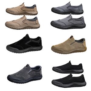 GAI Chaussures pour hommes, nouveau style de printemps, chaussures paresseuses d'un pied, chaussures de protection du travail confortables et respirantes, tendance pour hommes, semelles souples, chaussures de sport et de loisirs Casual Shoes 42