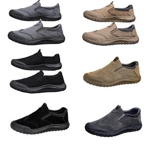 GAI Zapatos de hombre, nuevo estilo de primavera, zapatos perezosos de un pie, zapatos de protección laboral cómodos y transpirables, tendencia masculina, suelas blandas, zapatos deportivos y de ocio más suaves 39