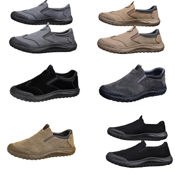 GAI Chaussures pour hommes, nouveau style de printemps, chaussures paresseuses d'un pied, chaussures de protection du travail confortables et respirantes, tendance pour hommes, semelles souples, chaussures de sport et de loisirs homme 39