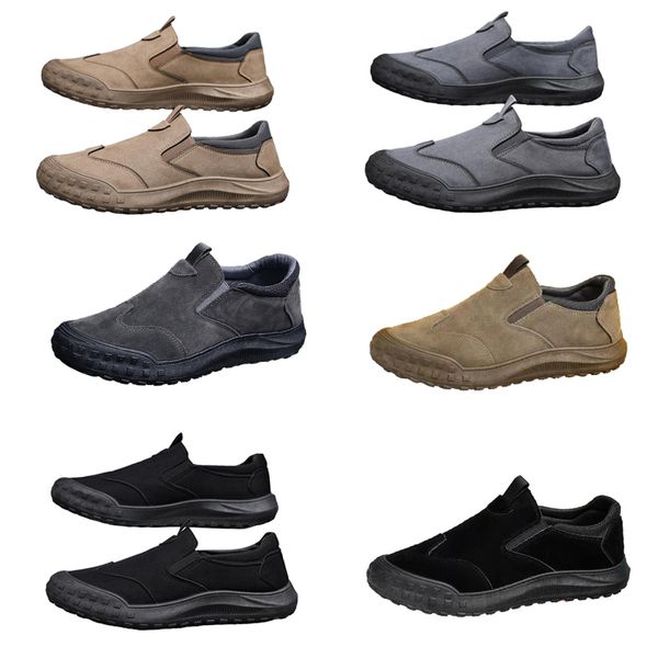 GAI Zapatos de hombre, nuevo estilo de primavera, zapatos perezosos de un pie, zapatos de protección laboral cómodos y transpirables, tendencia masculina, suelas suaves, zapatos deportivos y de ocio Zapatos casuales