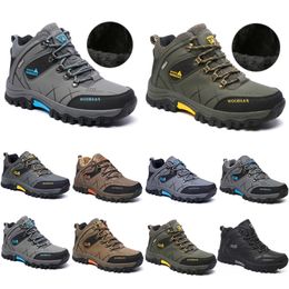 GAI hombres mujeres zapatos casuales naranja negro amarillo rojo verde Camel Lime Green Khaki entrenadores para hombre zapatillas deportivas tres