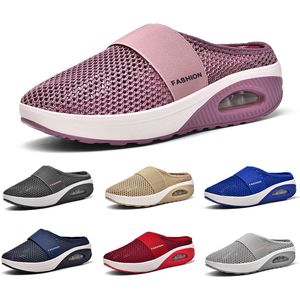 Gai Men Dames Casual schoenen Trainer Triple Black Wit Rood Geel Paars Blauw Peach Purple Pink Sneakers achttien