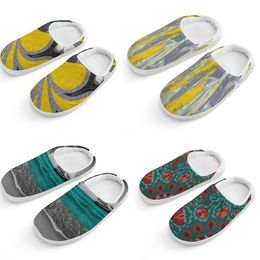 Gai Men Femmes Outdoor Womens Designer Sandals Summer plage Colorful Slides gris intérieure gris Slipper Fashion Slipper taille 36-45 A12-9