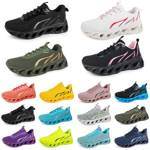 GAI Hommes Femmes Chaussures de course Entraîneur de mode Triple Noir Blanc Rouge Jaune Vert Bleu Pêche Sarcelle Violet Rose Fuchsia Baskets de sport respirantes Soixante huit GAI