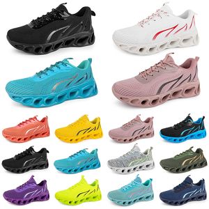 GAI Hommes Femmes Chaussures de course Entraîneur de mode Triple Noir Blanc Rouge Jaune Vert Bleu Pêche Sarcelle Violet Rose Fuchsia Baskets de sport respirantes Quatre-vingt-trois GAI