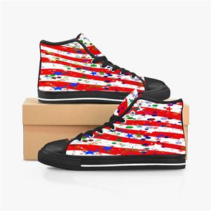 GAI Zapatos personalizados para hombre Zapatillas de lona de diseñador para mujer Zapatillas de deporte de corte medio pintadas a mano