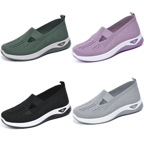 Gai Running Casual Shoes Femmens Bneakers Purple Black Gris Feet Flat Tennis Plateforme de tennis Platforms Run Slow Outdoor