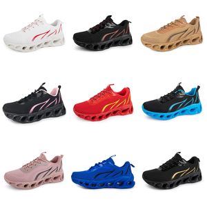 Gai Running Men 2024 Femmes Nine Black Blanc Purple Purpe Rose Green Navy bleu clair Light Yeln Trainers Sports Walking Chaussures 534 S