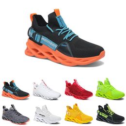 GAI Zapatillas para correr de diseñador, zapatillas para correr para mujer, serpientes verdes planas en blanco y negro para hombre 95