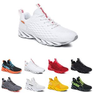 GAI Zapatillas para correr de diseñador, zapatillas para correr para mujer, serpientes verdes planas en blanco y negro para hombre 73