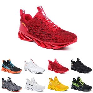 GAI Zapatillas para correr de diseñador, zapatillas para correr para mujer, serpientes verdes planas en blanco y negro para hombre 74