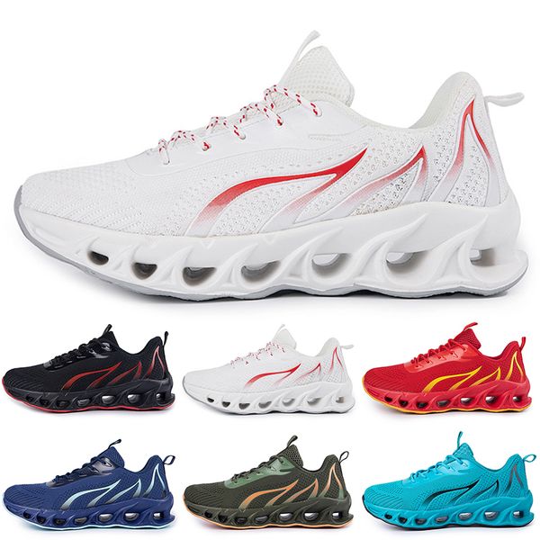 Chaussures de course Gai pour hommes triples noirs blanc rouge bleu vert jaune gris gris brisé les baskets extérieurs rabais