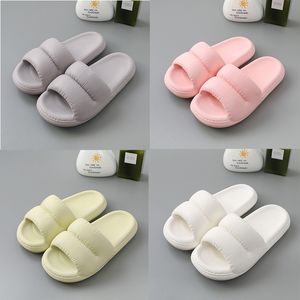 GAI Slippers Sandalen Slide Slipr Zomer Comfortabel Thuis Zachte zolen Badkamers zijn antislip Zwart Wit Groen Cosmetisch Grafiet Lime Hak Slippers GAI Dames