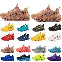 GAI zapatos de primavera para hombre, zapatos planos para correr, suela suave, moda bule gris, nuevos modelos de moda, franjas de diferente color, deportes de gran tamaño a100