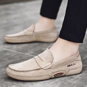 GAI Suède Heren Loafers Mode Man Casual Comfy Mocassins Ademende Sneakers Mannen Rijden Schoenen Comfort Boot Flats 240109