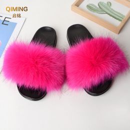 GAI Zomer Faux Slippers Fuzzy Fur Slides voor Vrouwen Pluizige Sandalen Indoor Outdoor Dames Schoenen Vrouw Slipper Harige Slippers 230816 GAI