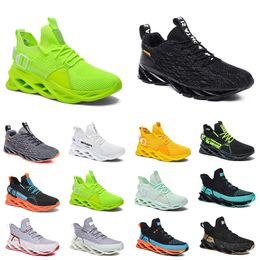 GAI Top Chaussures de course pour hommes confortables et respirantes Jogging Triple Noir Blanc Rouge Jaune Vert Gris Orange Bule Baskets de sport Taille 7-11