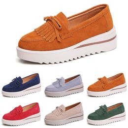 Gai Women Casual Shoes Platform Sneakers glijden op zwart bruin beige rode groene marine paarse ivoor dames fashion trainers buiten joggen wandelen