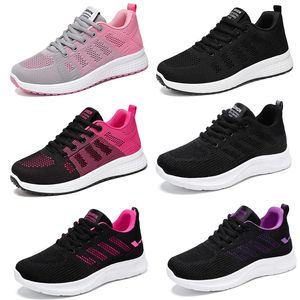 GAI Chaussures de sport décontractées à semelle souple pour femmes, chaussures simples respirantes en maille, chaussures de course pour femmes 47